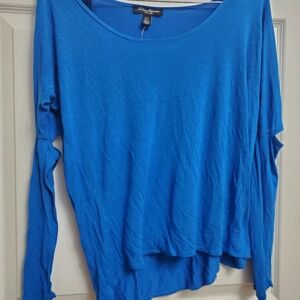 Streetwear Society Blue Open Eblow/Arm Shirt - Size S